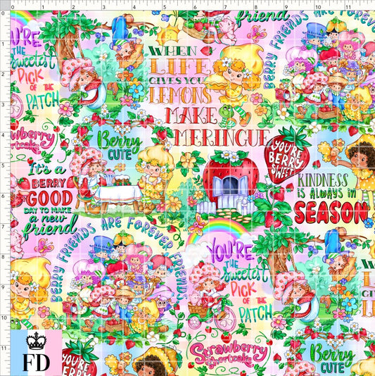 PREORDER - Short-Berry Friends - Berry Phrases - Rainbow - REGULAR SCALE