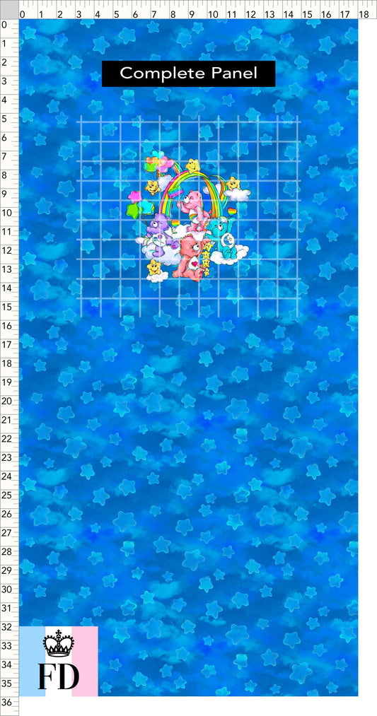 PREORDER - Rainbow Bears - Panel - Rainbow Bears - Stars Blue - CHILD