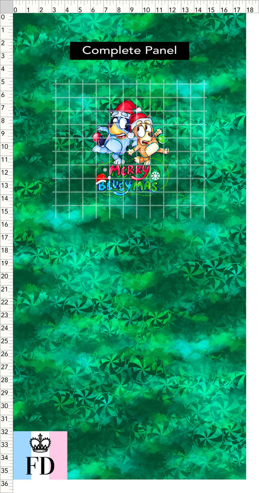 PREORDER - Christmas Wackadoo! - Panel - Blueymas - Candy Green - CHILD or ADULT