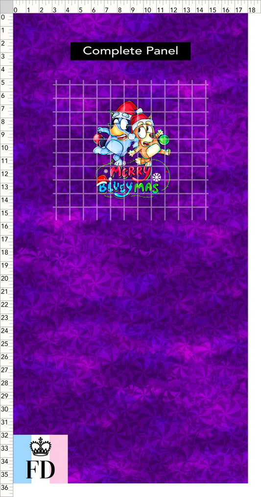 PREORDER - Christmas Wackadoo! - Panel - Blueymas - Candy Purple - CHILD or ADULT