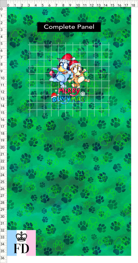 PREORDER - Christmas Wackadoo! - Panel - Blueymas - Paws Green - CHILD or ADULT