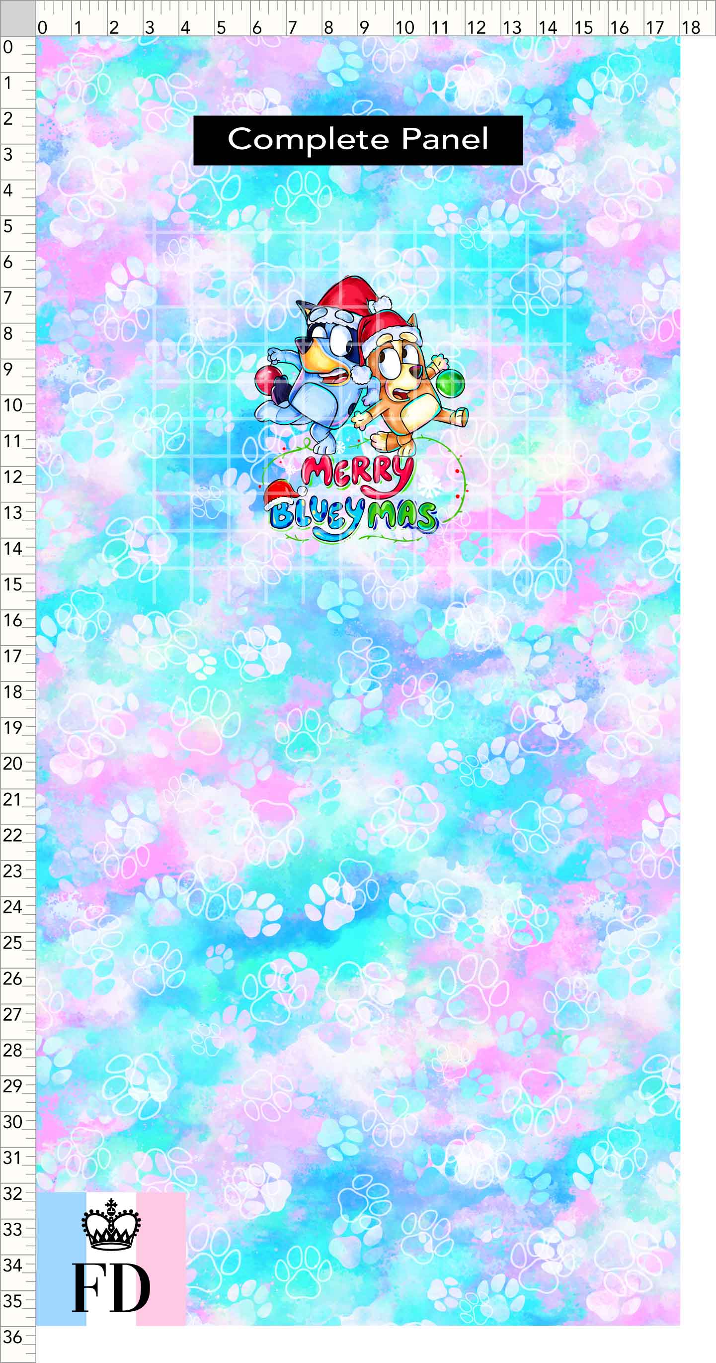 PREORDER - Christmas Wackadoo! - Panel - Blueymas - Paws Pastel - CHILD or ADULT