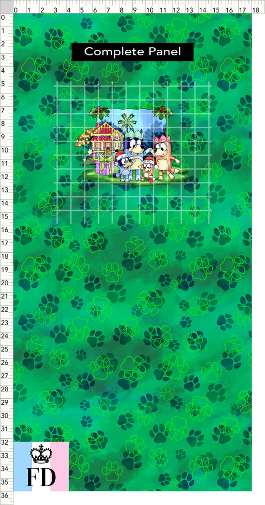 PREORDER - Christmas Wackadoo! - Panel - Family - Paws Green - CHILD or ADULT