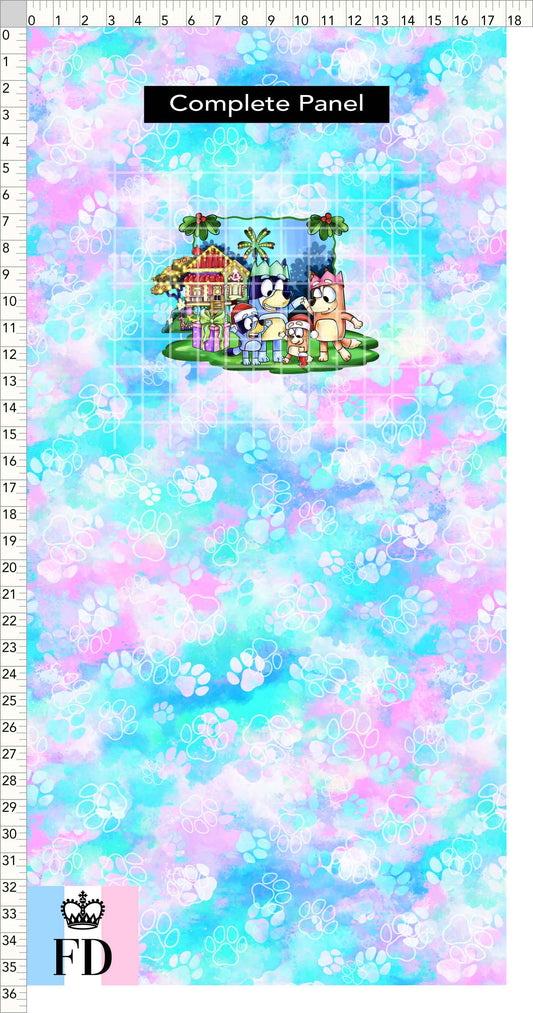 PREORDER - Christmas Wackadoo! - Panel - Family - Paws Pastel - CHILD or ADULT