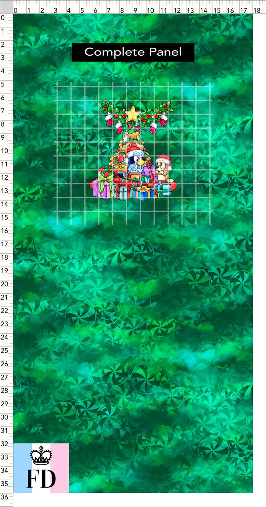 PREORDER - Christmas Wackadoo! - Panel - Gifts - Candy Green - CHILD or ADULT