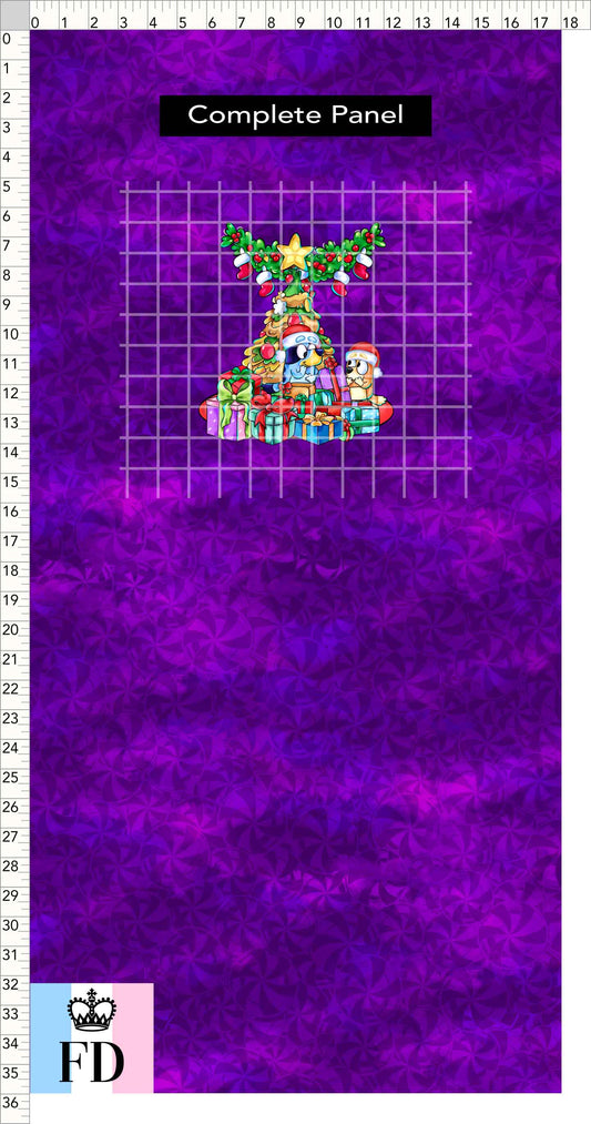PREORDER - Christmas Wackadoo! - Panel - Gifts - Candy Purple - CHILD or ADULT