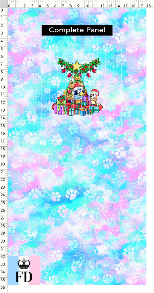 PREORDER - Christmas Wackadoo! - Panel - Gifts - Paws Pastel - CHILD or ADULT