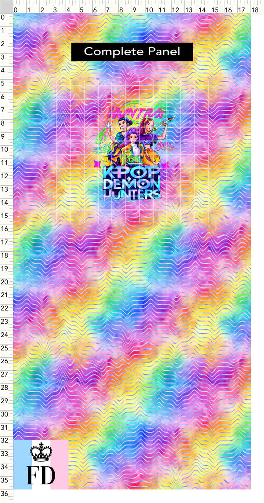 PREORDER - KPop Demon HuntrX - Panel - KPop DH - Rainbow Waves - CHILD