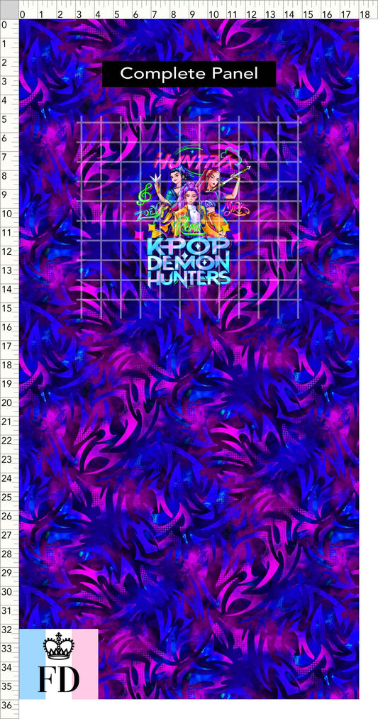 PREORDER - KPop Demon HuntrX - Panel - KPop DH - Blue Magenta Wild - CHILD