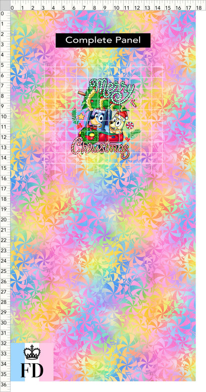 PREORDER - Christmas Wackadoo! - Panel - Merry Car - Candy Colorful - CHILD or ADULT