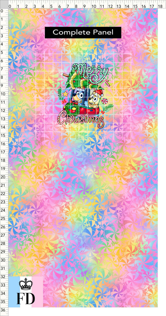PREORDER - Christmas Wackadoo! - Panel - Merry Car - Candy Colorful - CHILD or ADULT