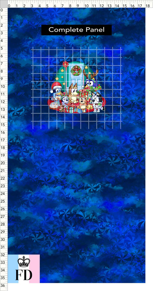 PREORDER - Christmas Wackadoo! - Panel - Party - Candy Blue - CHILD or ADULT