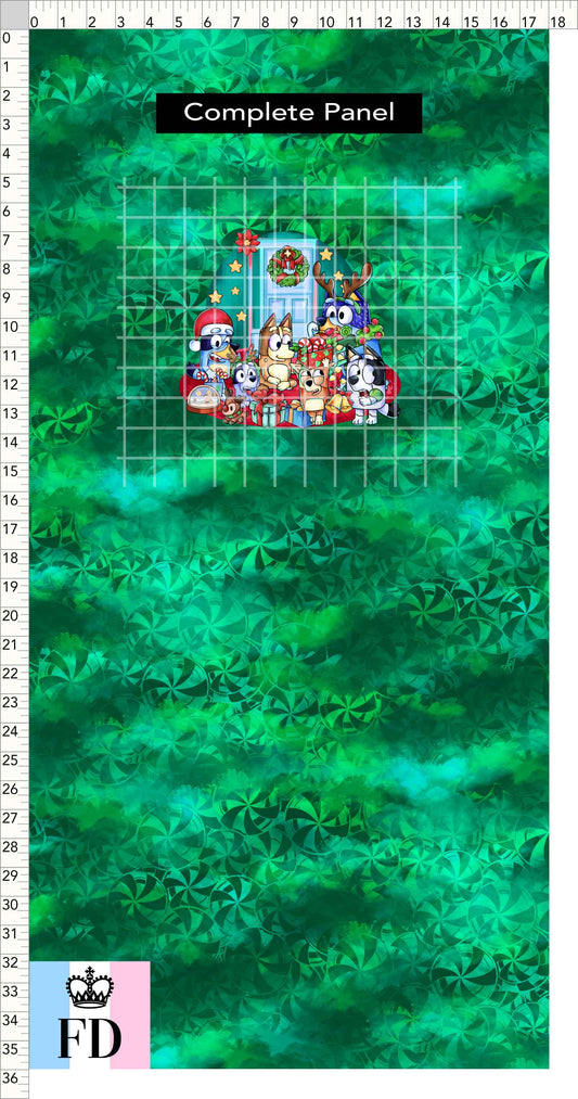 PREORDER - Christmas Wackadoo! - Panel - Party - Candy Green - CHILD or ADULT