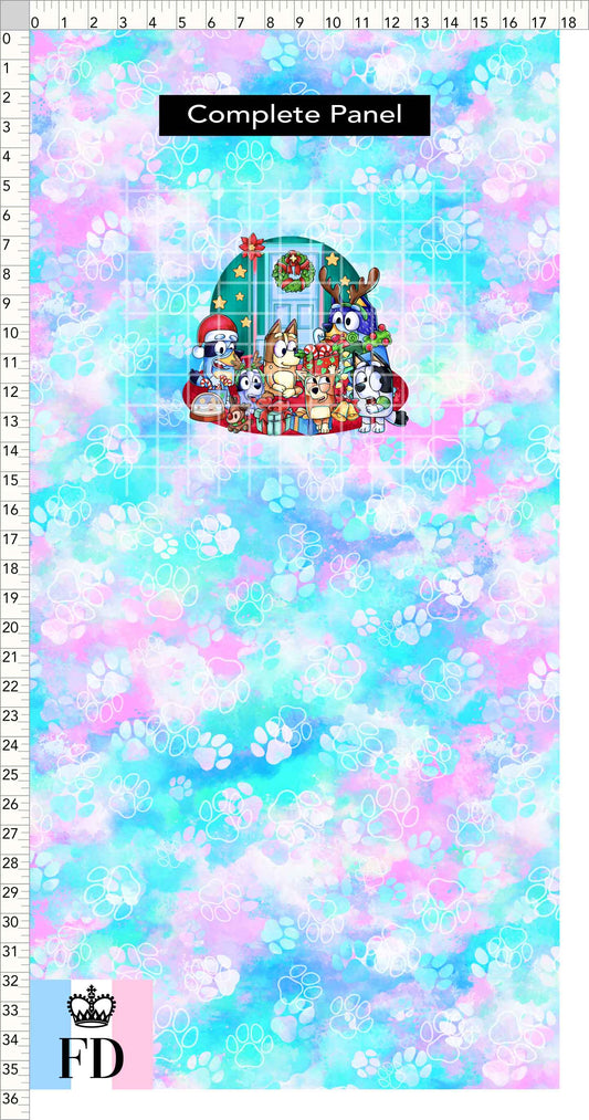 PREORDER - Christmas Wackadoo! - Panel - Party - Paws Pastel - CHILD or ADULT