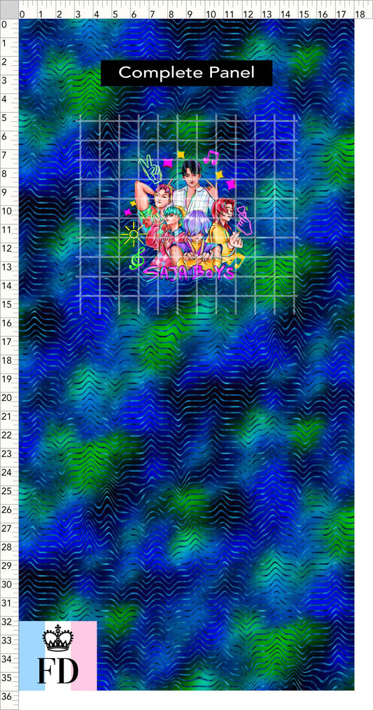 PREORDER - KPop Demon HuntrX - Panel - Saja - Blue Green Waves - CHILD