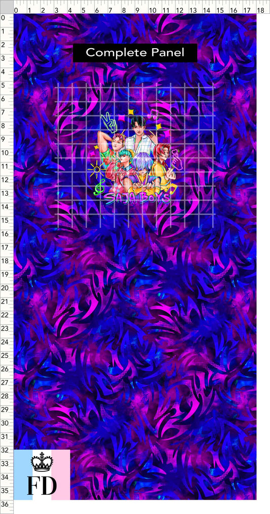 PREORDER - KPop Demon HuntrX - Panel - Saja - Blue Magenta Wild - CHILD
