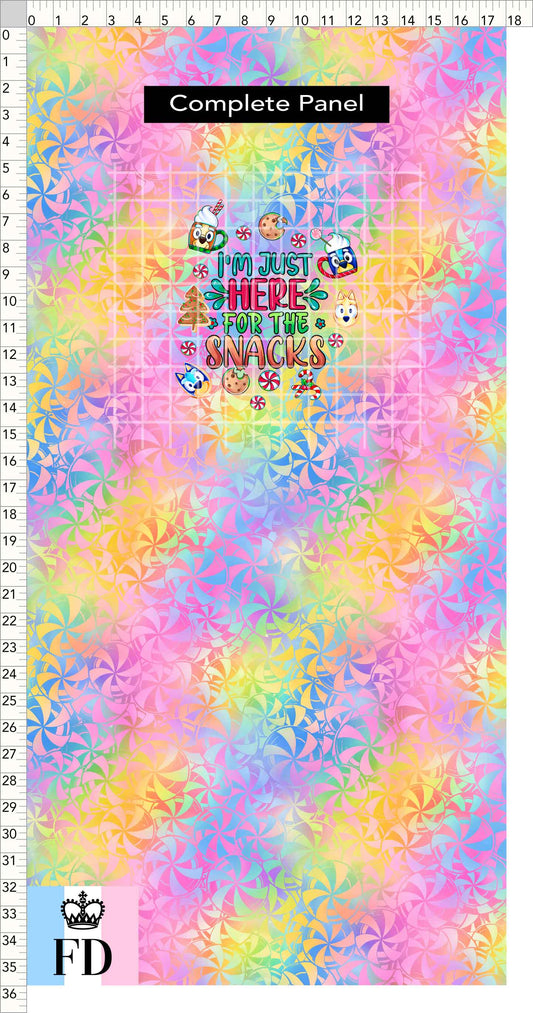PREORDER - Christmas Wackadoo! - Panel - Snacks - Candy Colorful - CHILD or ADULT