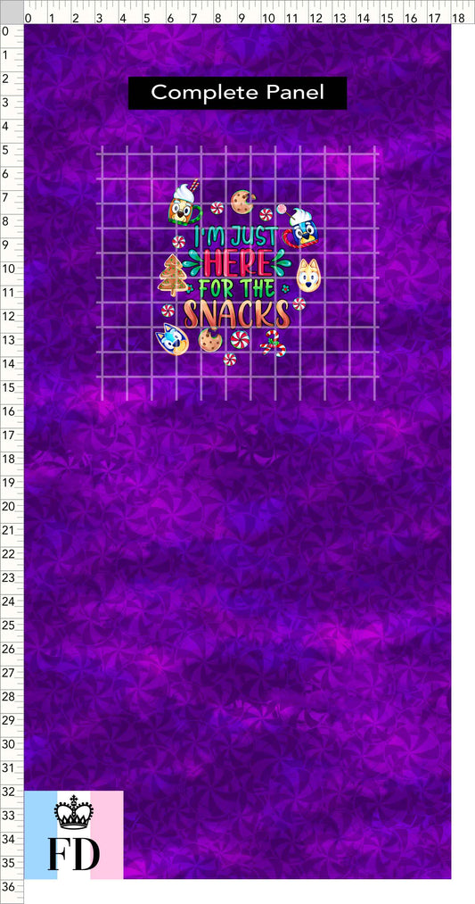 PREORDER - Christmas Wackadoo! - Panel - Snacks - Candy Purple - CHILD or ADULT