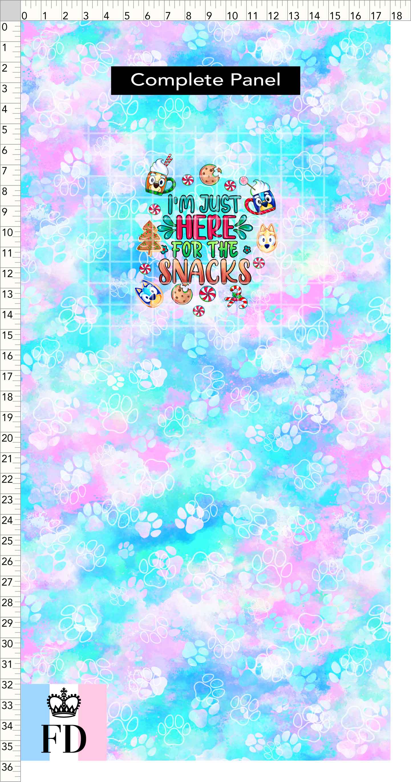 PREORDER - Christmas Wackadoo! - Panel - Snacks - Paws Pastel - CHILD or ADULT