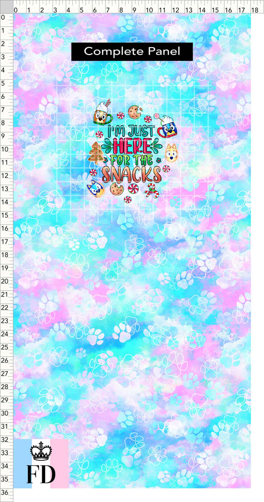 PREORDER - Christmas Wackadoo! - Panel - Snacks - Paws Pastel - CHILD or ADULT