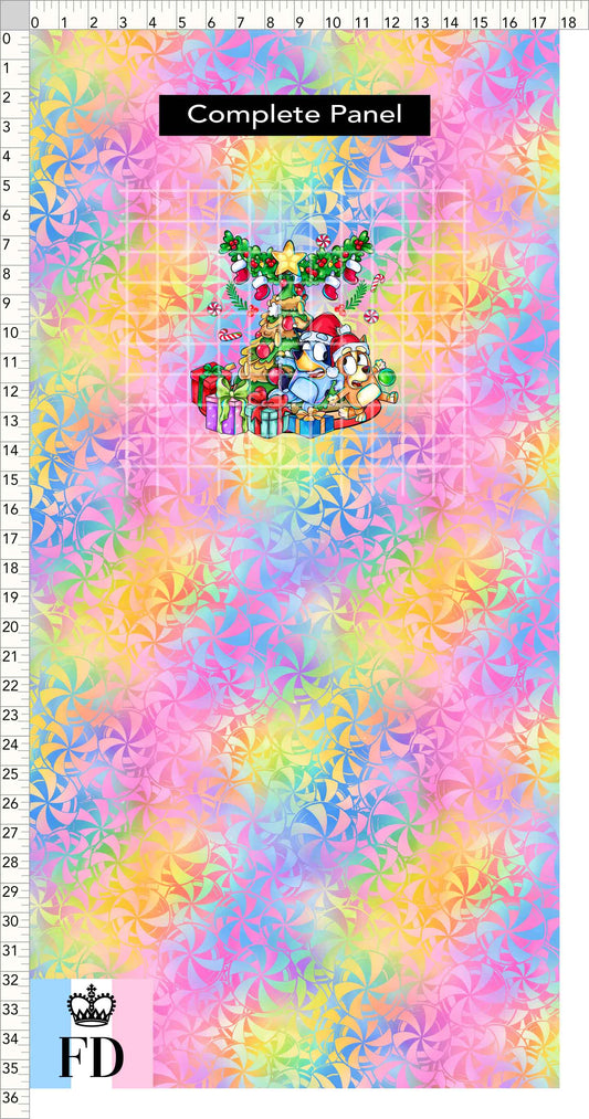 PREORDER - Christmas Wackadoo! - Panel - Tree - Candy Colorful - CHILD or ADULT