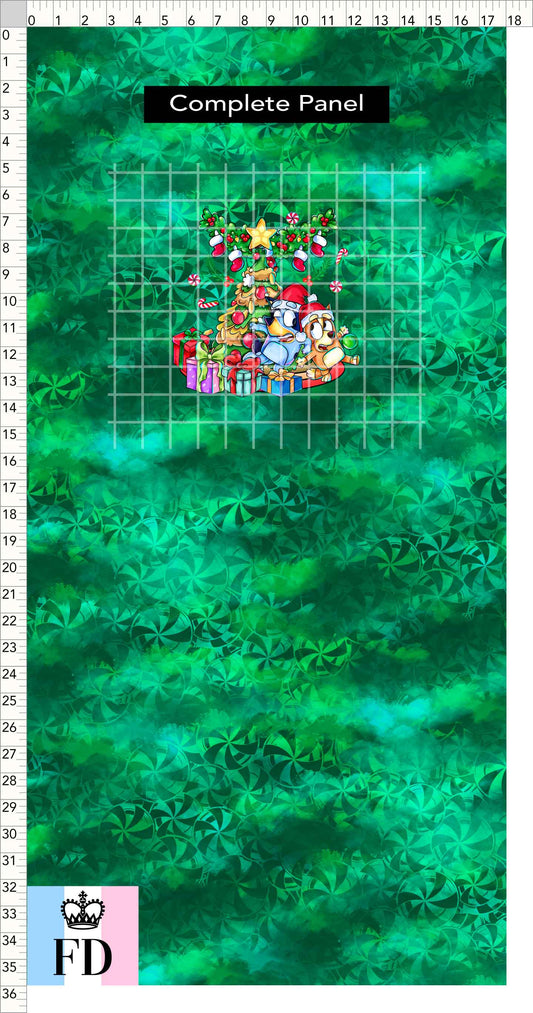 PREORDER - Christmas Wackadoo! - Panel - Tree - Candy Green - CHILD or ADULT