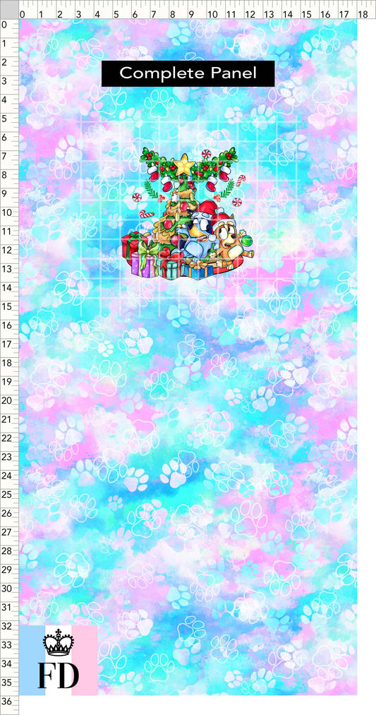 PREORDER - Christmas Wackadoo! - Panel - Tree - Paws Pastel - CHILD or ADULT