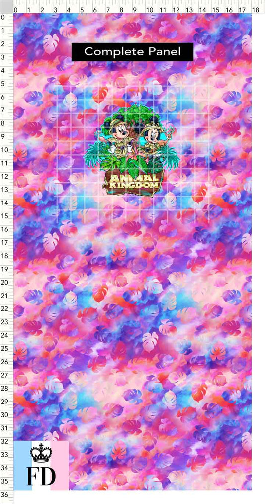 PREORDER - Safari Adventures - Panel - Mice AK - Leaves Colorful - CHILD or ADULT