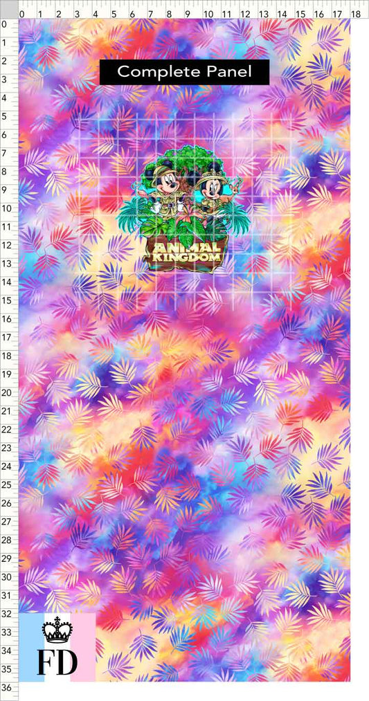 PREORDER - Safari Adventures - Panel - Mice AK - Palms Colorful - CHILD or ADULT
