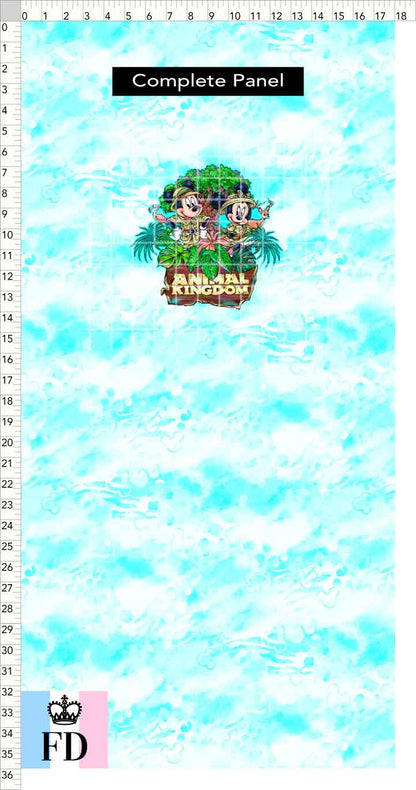 PREORDER - Safari Adventures - Panel - Mice AK - Skin Turquoise - CHILD or ADULT