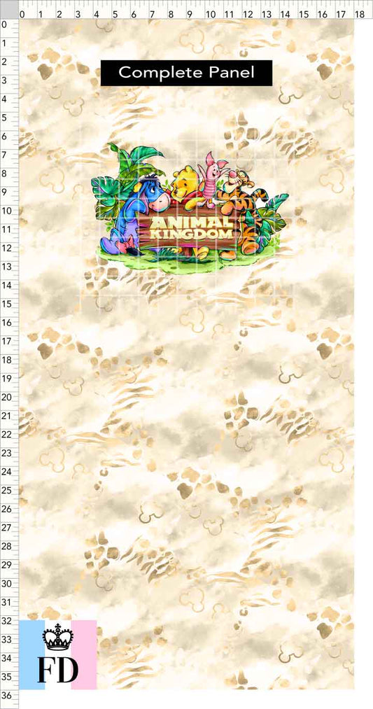 PREORDER - Safari Adventures - Panel - Pooh Friends AK - Skin Sand - CHILD or ADULT