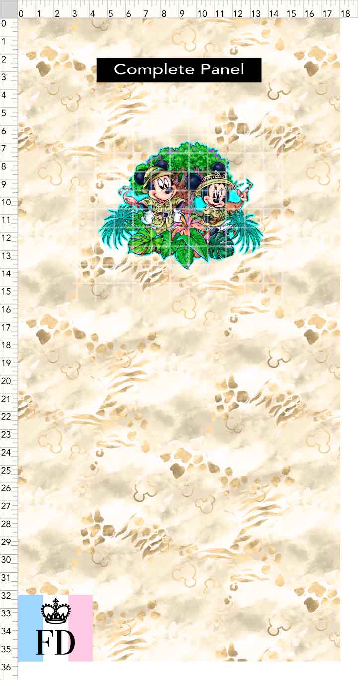 PREORDER - Safari Adventures - Panel - Safari Mice - Skin Sand - CHILD or ADULT