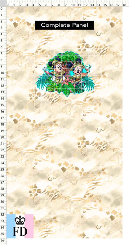 PREORDER - Safari Adventures - Panel - Safari Mice - Skin Sand - CHILD or ADULT