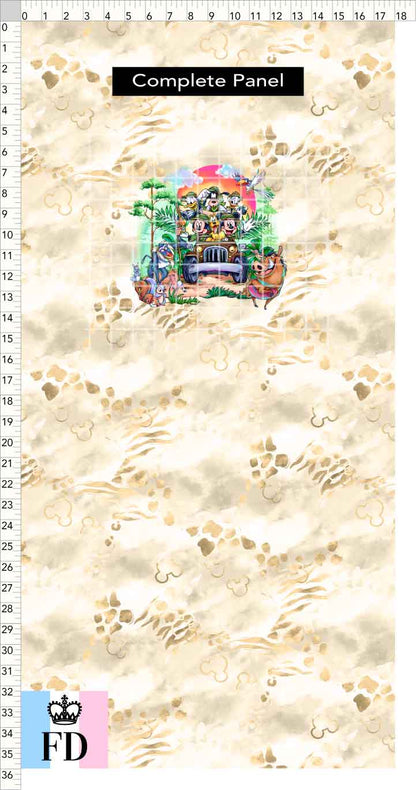 PREORDER - Safari Adventures - Panel - Safari Time - Skin Sand - CHILD or ADULT