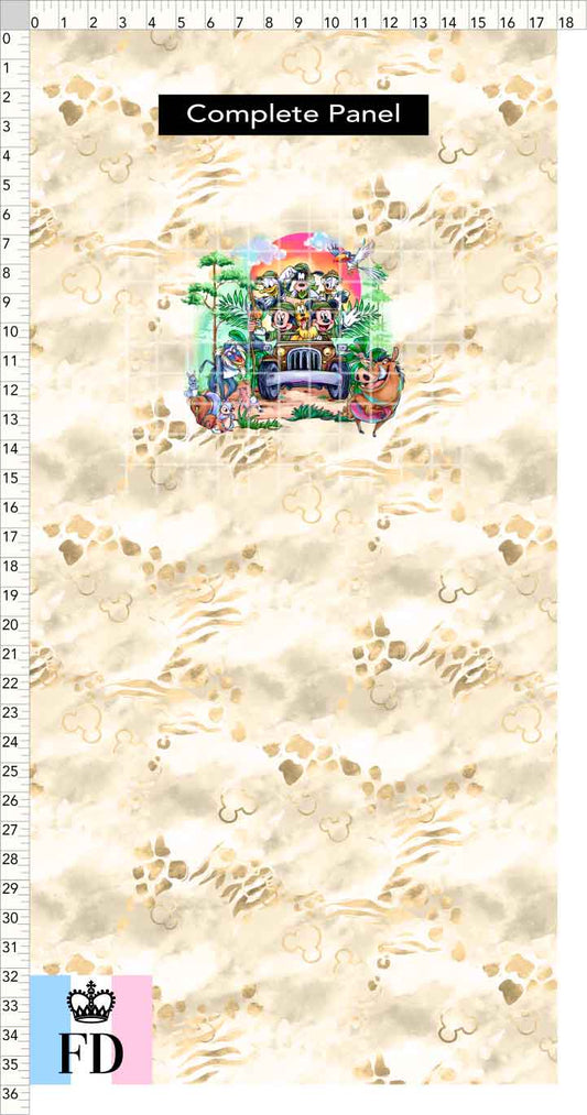 PREORDER - Safari Adventures - Panel - Safari Time - Skin Sand - CHILD or ADULT