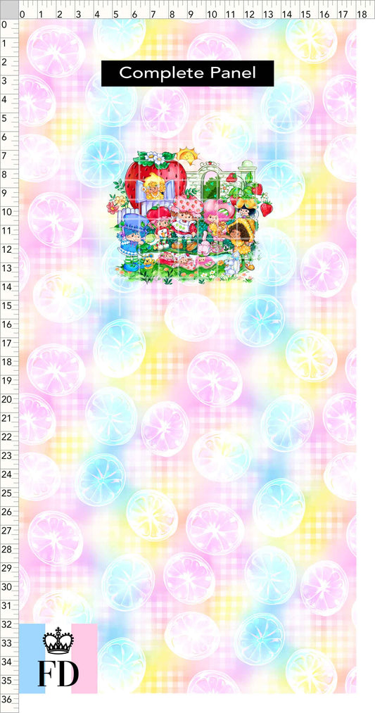 PREORDER - Short-Berry Friends - Panel - Short-Berry Girls - Lemons Colorful - CHILD or ADULT