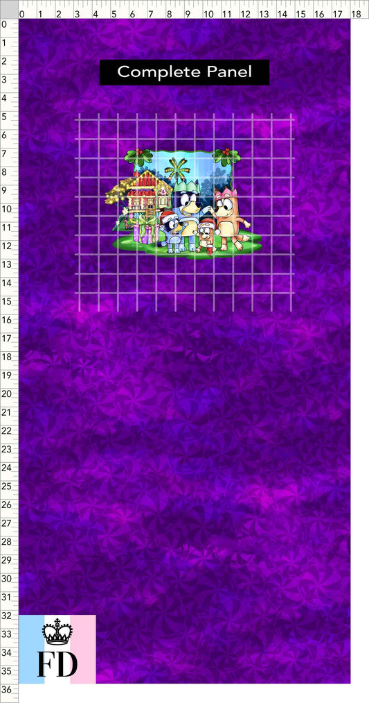 PREORDER - Christmas Wackadoo! - Panel - Family - Candy Purple - CHILD or ADULT