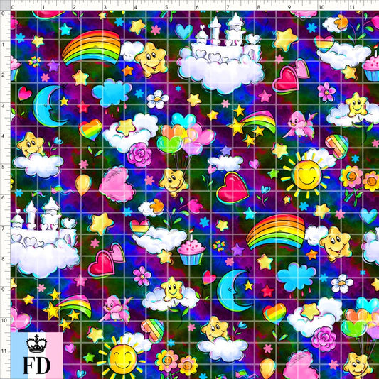 PREORDER - Rainbow Bears - Cute Sky - Dark - SMALL SCALE