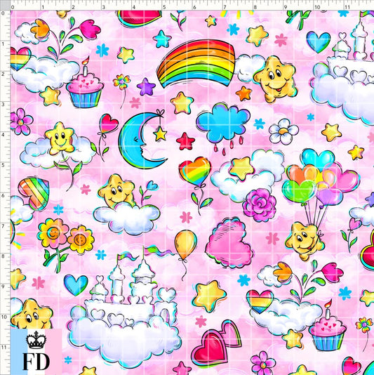 PREORDER - Rainbow Bears - Cute Sky - Pink - REGULAR SCALE