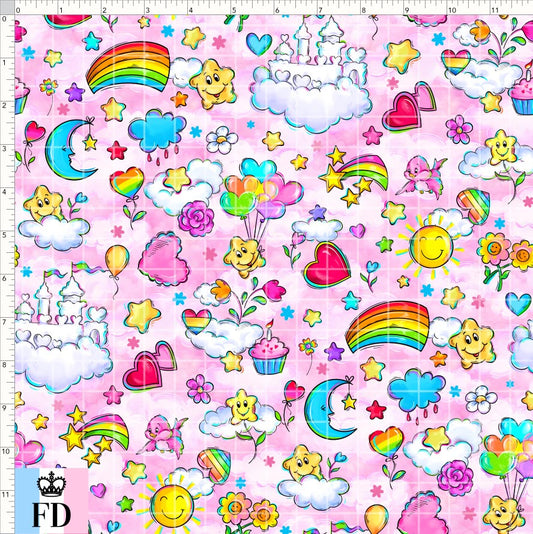 PREORDER - Rainbow Bears - Cute Sky - Pink - SMALL SCALE