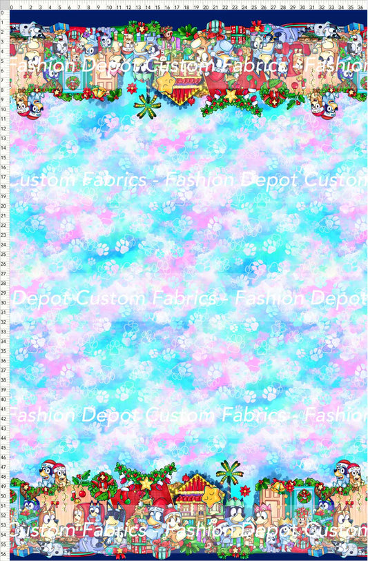 PREORDER - Christmas Wackadoo! - Double Border - Paws Pastel Background