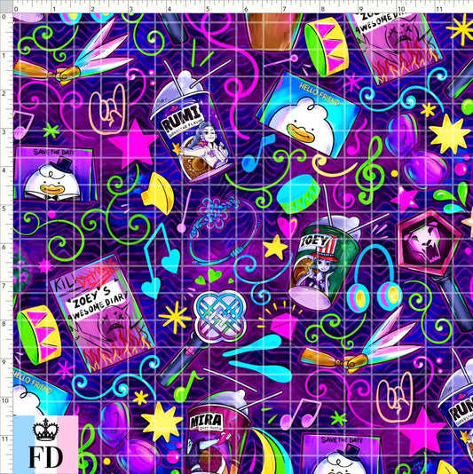 PREORDER - KPop Demon HuntrX - Elements - Blue Magenta - REGULAR SCALE