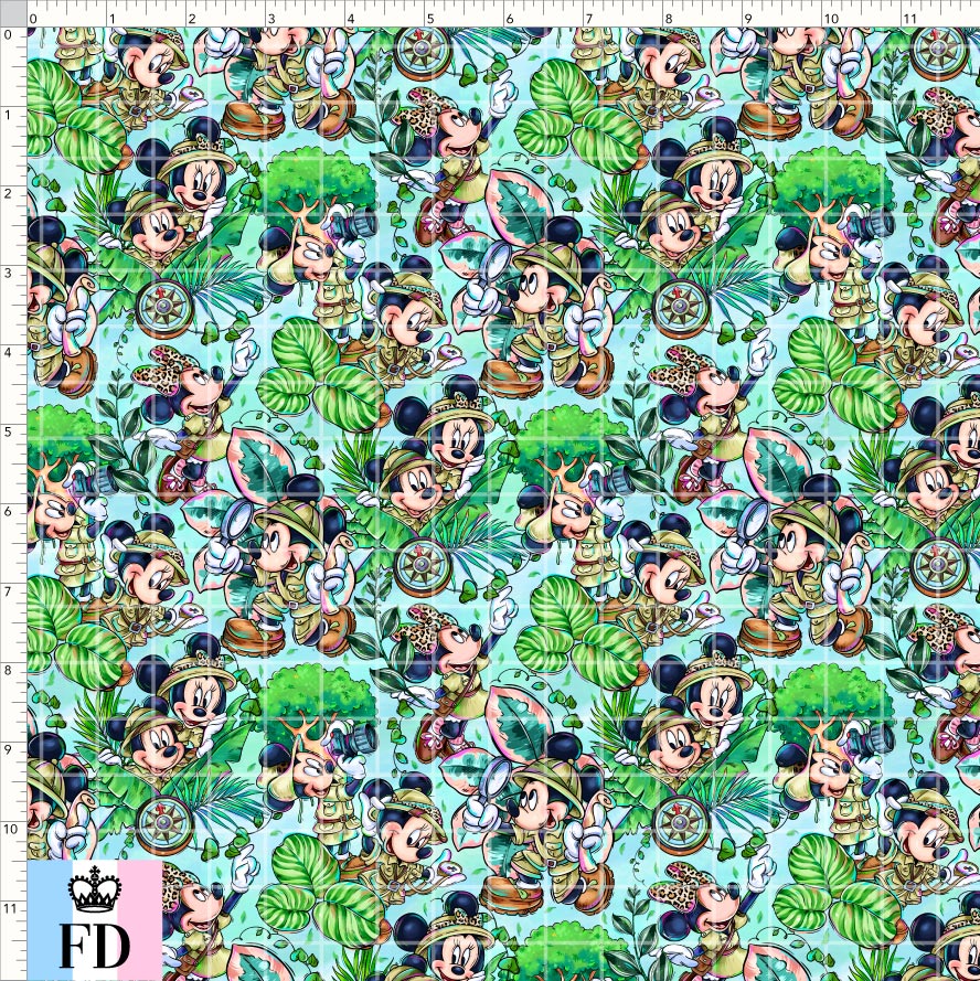 PREORDER - Safari Adventures - Explorer Mice - Aqua - SMALL SCALE