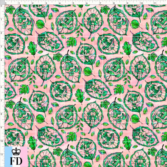 PREORDER - Safari Adventures - Fenestrated Leaves - Rose - SMALL SCALE