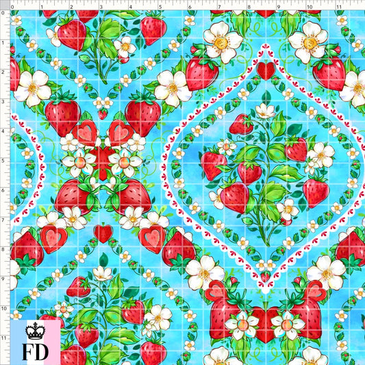PREORDER - Short-Berry Friends - Fields - Turquoise - REGULAR SCALE