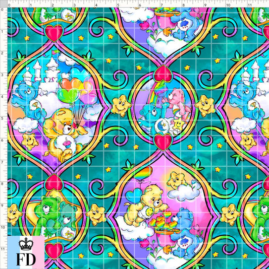 PREORDER - Rainbow Bears - Frames - Teal - REGULAR SCALE