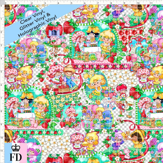 PREORDER - Short-Berry Friends - Fruity Friends - CLEAR & GLITTER VINYL - SMALL SCALE