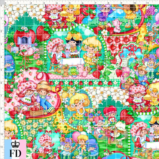 PREORDER - Short-Berry Friends - Fruity Friends - Green - REGULAR SCALE
