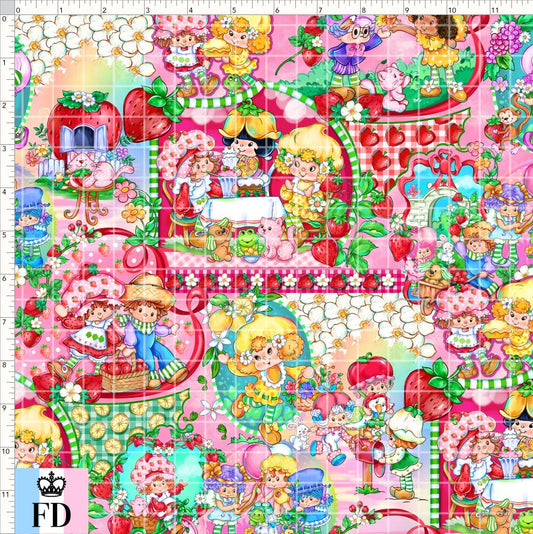 PREORDER - Short-Berry Friends - Fruity Friends - Pink - REGULAR SCALE