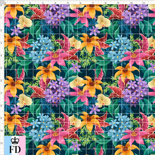 PREORDER - Flowers - Grandma's Curtains